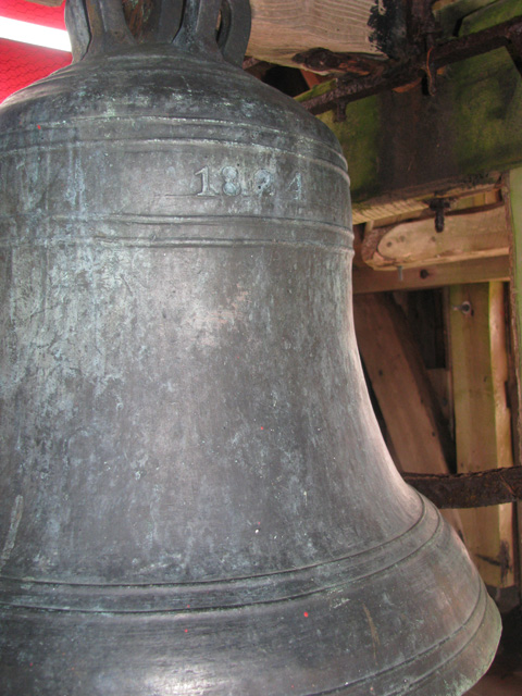 The bell which is still in St. Pauls church in Trinity, Newfoundland, Canada.  This bell was donated to the church by Robert Slade, the date 1824 is printed on it. 