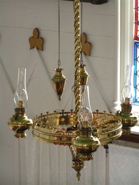 This Altar Chandelier is located in St. Peter's Anglican church, Twillingate, Newfoundland, Canada. This Chandelier was donated to the church by John Slade in 1845. 